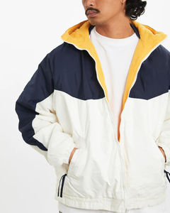 Veste coupe-vent de sport de haute qualité pour hommes, col montant et fermeture à glissière, coupe-vent décontracté Colorblock pour l'été - Product Image 3