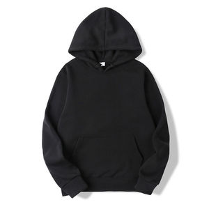 Sweats à capuche unis coupe ample streetwear décontractés à la mode avec des services OEM entièrement personnalisés avec du polyester respirant 100% - Product Image 3