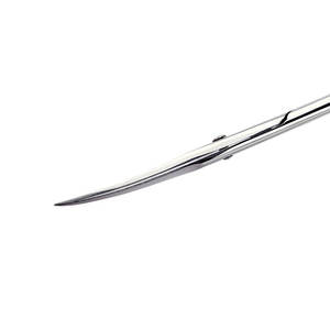 Tijeras para cutículas de manicura de estilo ruso de alta calidad, punta fina curvada, acero inoxidable, tijeras rectas de belleza, curvas afiladas - Product Image 2