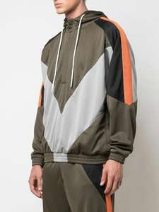 ชุดกีฬาผ้าโพลีเอสเตอร์ชุดวอร์มผ้าไนลอนสำหรับวิ่งจ๊อกกิ้งผ้า100% โลโก้ตามสั่ง - Product Image 4