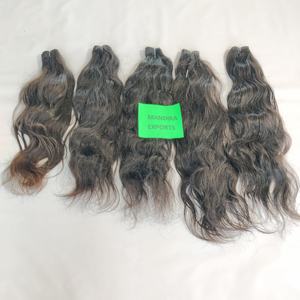 Indien brut 100% pur vendeur vierge non transformé ondulé couleur noire faisceaux naturels vague extensions de cheveux humains - Product Image 6