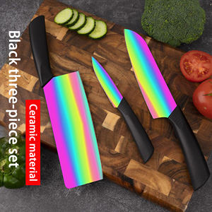 Couteau de chef à revêtement céramique très vendu, compatible lave-vaisselle, ambidextre, pour le camping en plein air - Fabrication artisanale, livraison rapide - Product Image 5