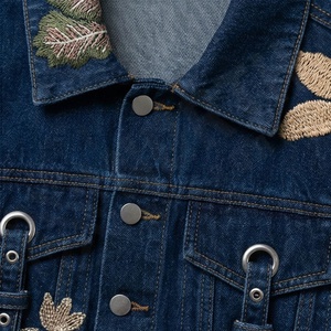<b>Women</b> <b>Cropped</b> Denim Jackets Casual Solid Color Stone Washed <b>Jean</b> Coat Unisex Slim Fit Cotton Outwear Stylish Customized Color - Product Image 3