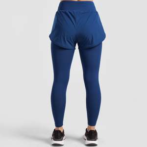 Pantalones Cortos de Compresión Color Verde Azulado, Ajustados, Tipo Leggings - Product Image 2