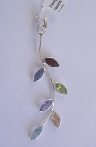 Shah Gems - Colgante de Iolita Natural para Mujer, Plata de Ley 925, Engaste de Oro Rosa, Joyería de Platino, Número del Material Principal - Product Image 2