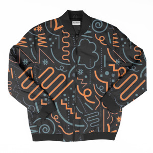 Chaqueta de béisbol con estampado de sublimación 3D de satén personalizada para hombre al por mayor, chaqueta bomber con cremallera cortavientos, ropa de calle con servicio OEM - Product Image 1