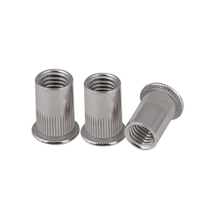 ตัวสอดเกลียวปลายเปิดหัวแบนหมุดเหล็กคราบสำหรับโครงสร้างน้ำหนักเบาและโครงการ DIY - Product Image 5