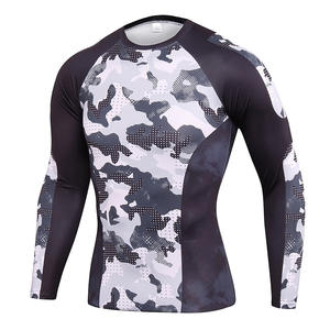Rashguard design personnalisé de haute qualité pour hommes Sublimation boxe imprimé Compression MMA Rash Guard - Product Image 1