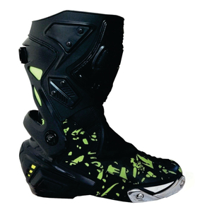 Bottes de moto en cuir pour sports de plein air, course, unisexe, sur mesure, respirantes, séchage rapide - Product Image 1