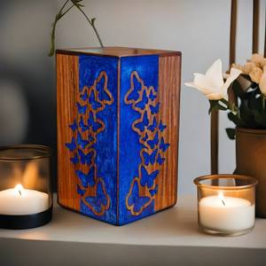 Urn <b>for</b> Human <b>Ashes</b> Box Cremation <b>for</b> Burial Adult Box <b>for</b> Burial Personalized Urn - Product Image 5
