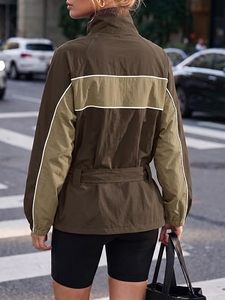 Chaqueta Impermeable para Mujer, Ligera, Cortavientos, de Secado Rápido, con Cierre, para Verano - Product Image 2