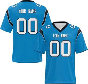 Maillots de football américain personnalisés 2026 – Impression par transfert thermique, séchage rapide, 100 % polyester, couleurs personnalisées, logo d'équipe et numéros - Product Image 1