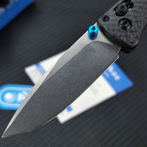 533 Bm碳纤维折叠刀S90V黑色户外野营狩猎口袋战术刀EDC工具 - Product Image 5