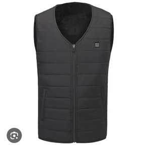Ropa corta informal de invierno para hombre, chaleco con cuello en V calefactable de carga inteligente, calefacción termostática, cremallera transpirable, Logo nuevo lavado - Product Image 5