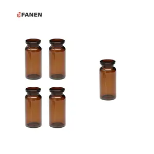 Fanen 6ml thủy tinh hổ phách hóa chất thuốc thử chai headspace lọ cho phòng thí nghiệm Thuốc thử lưu trữ