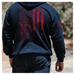 Sweat à capuche unisexe de haute qualité personnalisable, streetwear d'automne, polyester/coton écologique, avec impression de logo personnalisé - Product Image 6