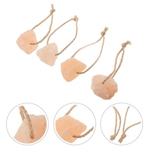 4 piezas Animal lamer sal del Himalaya bloque lámpara estilo Floral aburrimiento juguetes para caballos cabras ciervos conejos - Product Image 1