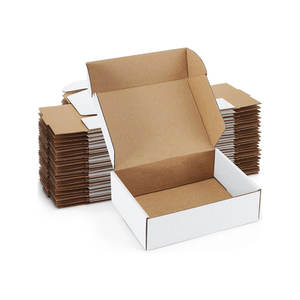 Ensemble de boîtes postales ondulées blanches pour le courrier des petites entreprises, les cadeaux et l'emballage-Boîtes d'expédition en carton robustes - Product Image 1