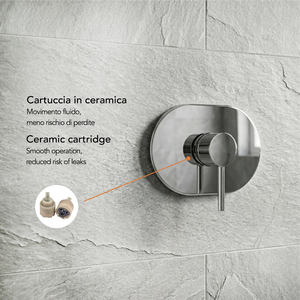 Miscelatore Doccia Incasso Cromato Koricini Fiemme - Arredo Bagno - Product Image 4