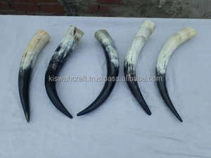 Moderne Tendance Designer Géométrique À La Main Viking Boire Naturel Corne De Bœuf Tankard Tasse Tasse pour Ale Bière Vin Médiéval 12 Pouces - Product Image 6