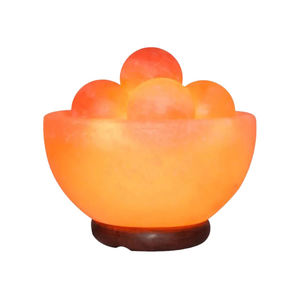 100% naturel fabriqué à la main rose himalayen sel bol lampe OEM cristal de roche du Pakistan pur artisanat naturel - Product Image 1