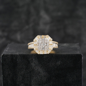 Lujo 925 Plata Leb Grown Ring Iced Out Hip Hop Declaración Anillo para hombres Custom Bling Diamond Jewelry Wholesale - Product Image 1