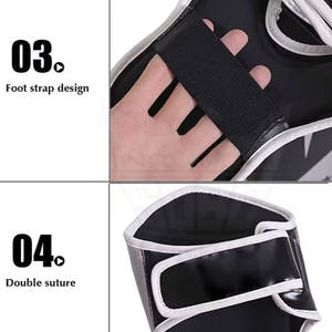 Nuevo Diseño de Espinilleras de Cuero Ligeras, Transpirables y Ajustables 2026, con Logotipo Personalizado, Impresión de Alta Calidad para Entrenamiento de MMA - Product Image 5