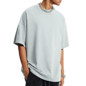 Camiseta de Hombre Oversize de Secado Rápido y Transpirable, 100% Algodón, con Logotipo Personalizado, Manga Corta, Ropa Casual de Alta Calidad - Product Image 5