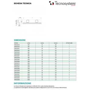 Diffuseur linéaire rétractable en aluminium Tecnosystemi avec amortisseur et registres et grilles de plénum isolés - Product Image 6
