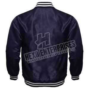 Chaquetas universitarias de satén para hombre de calidad superior al por mayor, chaquetas cortavientos hechas a medida, ropa de calle, chaquetas de satén de invierno para hombre - Product Image 5