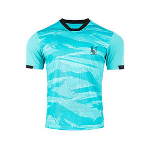 Vente directe d'usine Maillot de football Homme Femme Vêtements de sport Fabriqué 100% polyester Séchage rapide Respirant Manches courtes Col en V - Product Image 1