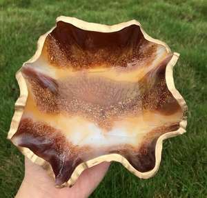 TAQI CRAFT Bol rond en résine d'Inde pour servir des salades de fruits ou comme accent décoratif de fête - Product Image 1