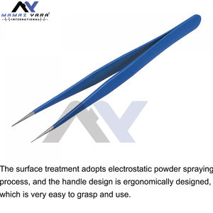 แหนบสแตนเลสสีดำสำหรับต่อขนตาอุปกรณ์แต่งหน้า - Product Image 5