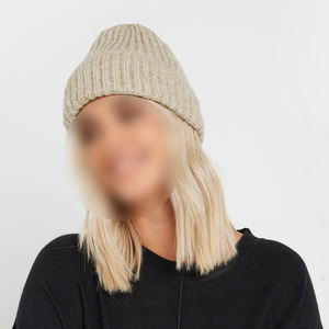 Fabricación OEM 2025 Gorro de lana de punto acanalado de alta calidad con logotipo personalizado de fábrica a la venta - Product Image 1