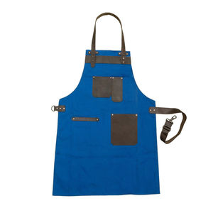 Venta al por mayor logotipo personalizado de secado rápido delantal de cocina sin mangas Venta caliente diseño de cuero de vaca genuino precio barato - Product Image 2