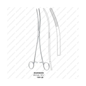 Fórceps de esponja Bozemann de alta calidad, base de instrumentos quirúrgicos, Foerster fórceps de esponja, mandíbulas dentadas rectas quirúrgicas - Product Image 1