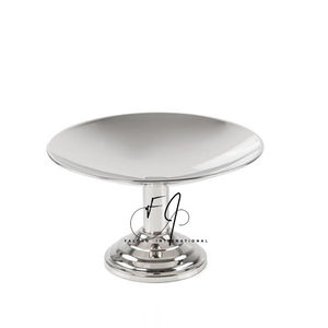 Juego de 2 soportes para pasteles de diferentes tamaños de acero inoxidable y servidor de postres de vidrio moderno de fabricación - Product Image 3