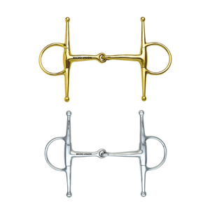 Offre Spéciale de qualité supérieure en acier inoxydable enduit d'or petite joue eggbutt pleine joue snaffle équipement de cheval mors de cheval - Product Image 5