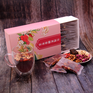 Thé Herbal Santé Rose, Sucre Noir, <span class=keywords><strong>Gingembre</strong></span> et Jujube Savoureux pour Femmes - Sachets de Thé Haut de Gamme Chauffants et Nourrissants en Boîte - Product Image 2