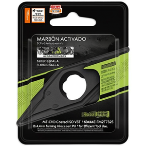 Inserto Indexable para Torneado MT-CVD con Recubrimiento ISO VBMT 160404E-FM2T7325 D.4.4mm PU 10 para un Uso Eficiente de la Herramienta - Product Image 2