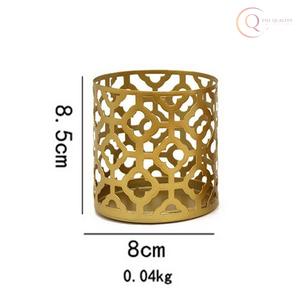 Elegante Portavelas de Metal para Uso en Ramadán |   Impermeable y duradero para decoración de interiores y añade estilo y calidez - Product Image 5