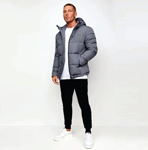 Chaqueta acolchada de invierno personalizada de alta calidad para hombre, Parka de lana gruesa y cálida, ropa de calle con estampado y cierre de cremallera, ropa de abrigo informal con burbujas - Product Image 3