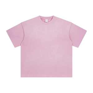 Camiseta de algodón 100% liso en blanco de peso pesado, camisetas de gran tamaño antiencogidas para hombre, ropa informal - Product Image 2