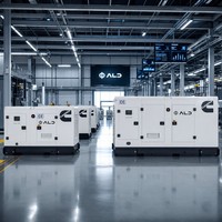 Générateur diesel silencieux insonorisé ALAD TECH 100 kW Ricardo à démarrage automatique, refroidi par eau, pour la vente en gros industrielle