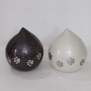 Urne funéraire en émail brun gravé Paw pour animaux de compagnie Ash & Memorial Funeral Fait à la main en Inde par le fabricant et le fournisseur - Product Image 6