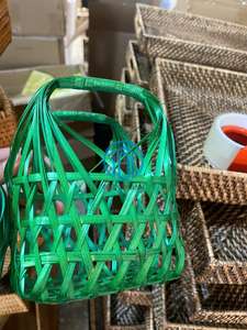 Canasta de Regalo de Bambú Colorida para Ramadán a un Precio SUPER ECONÓMICO con Accesorios Completos, Caja de Regalo de Dulces Gergean al por Mayor - Product Image 4