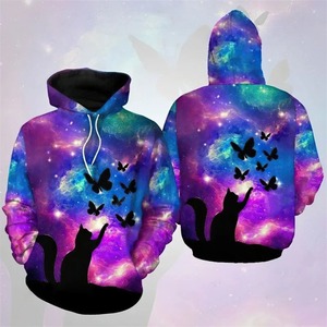 Pull imprimé de qualité supérieure 100% sweats à capuche en gros en coton biologique pour femme sweats à capuche décontractés au design élégant - Product Image 5