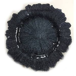 Acier inoxydable métal forme ronde cuivre fini créatif sous émaillé plats et assiettes luxe fait à la main décoratif pour la maison - Product Image 2