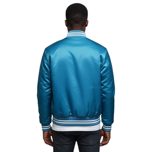 Chaqueta deportiva de béisbol con logotipo personalizado, chaqueta de invierno con bordado de chenilla de béisbol vintage unisex - Product Image 3