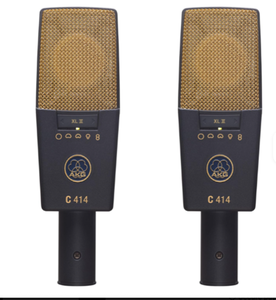 Microphone à condensateur à large diaphragme pour instruments vocaux Pro Audio C414 XLII Stereoset, multi-directionnel - Product Image 6